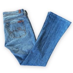 7 FOR ALL MANKIND 90s Y2K “Rocker” Embroidered Flare Jeans